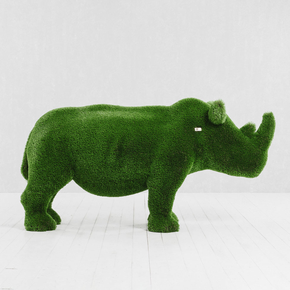 Rhinoceros - Small - Artificial Greenery